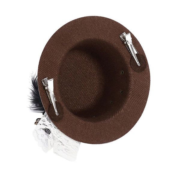 Bridget Steampunk Mini Top Hat