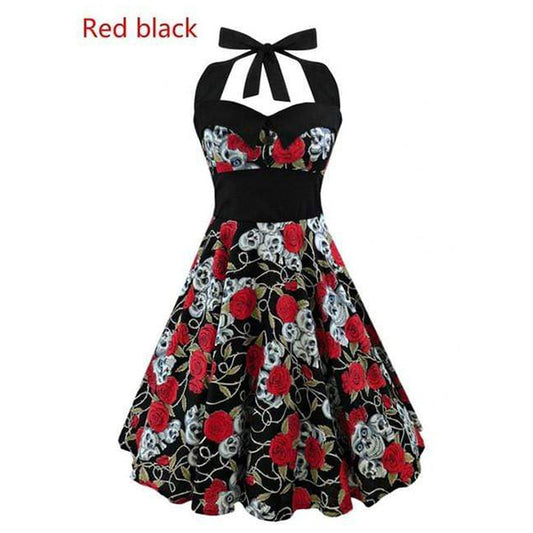 Retro Skull Party Dress