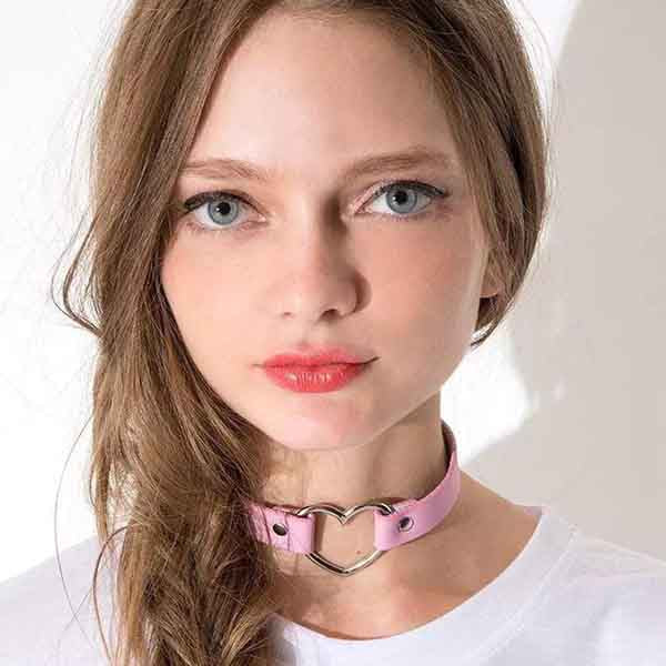 Gothic Punk Heart Necklace