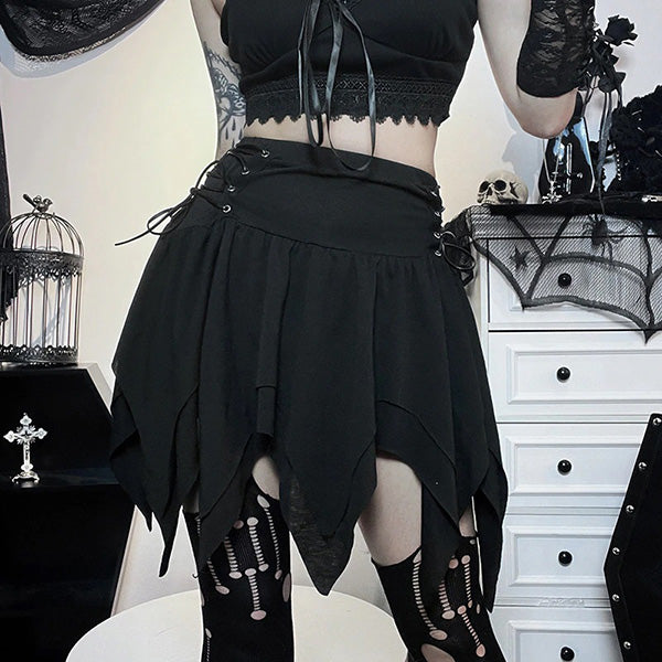Olivia Irregular Hem Mini Skirt