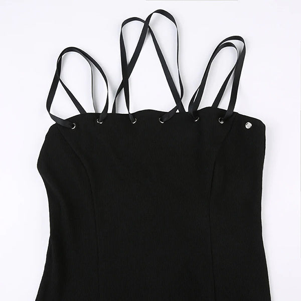 Marcella Hooded High Slit Dress