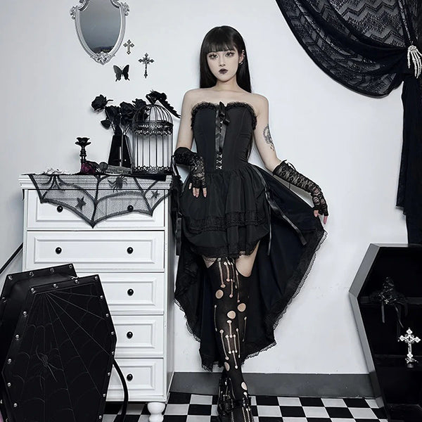 Michelle Corset Lace Trim Dress