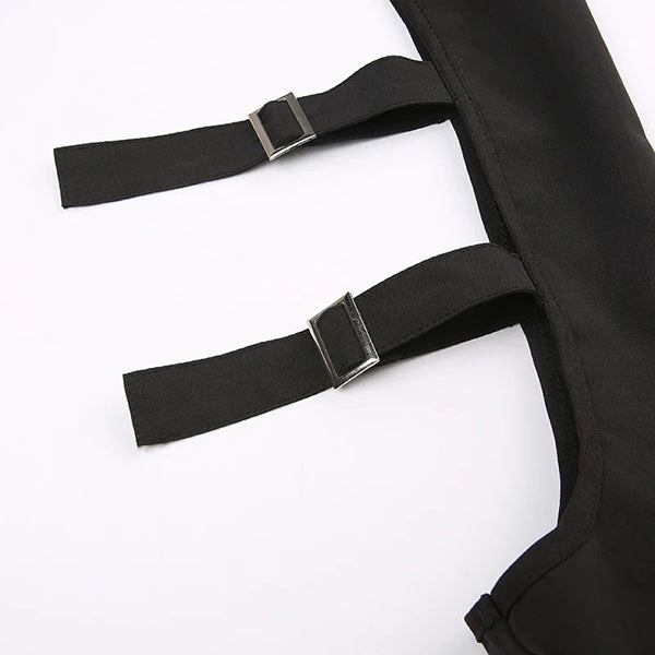 Feronia Buckle Sleeves Bolero Top