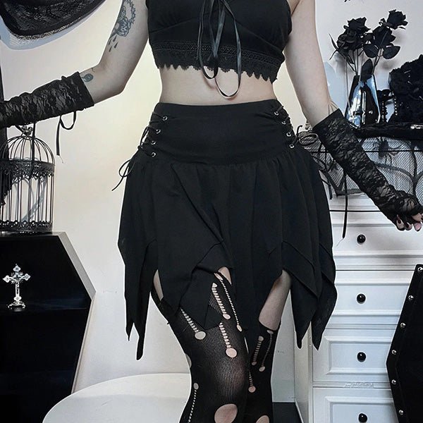 Olivia Irregular Hem Mini Skirt