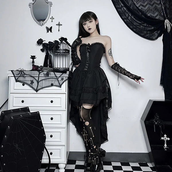 Michelle Corset Lace Trim Dress