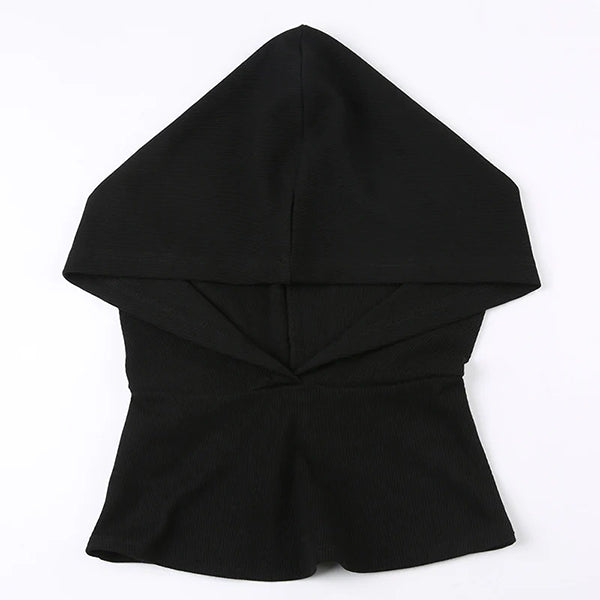 Marcella Hooded High Slit Dress