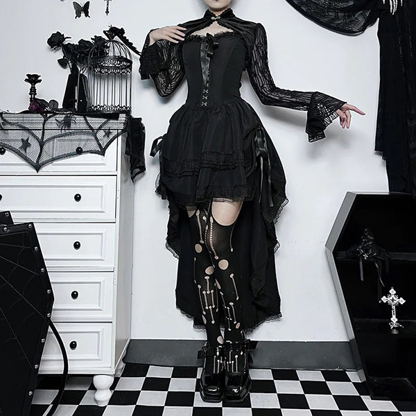 Michelle Corset Lace Trim Dress