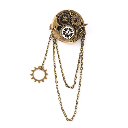 Percival Steampunk Brooch/Hair Pin