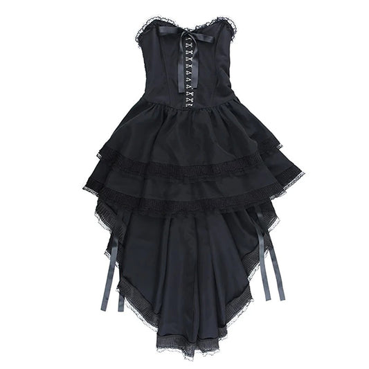 Michelle Corset Lace Trim Dress