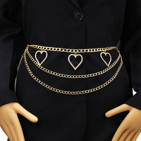 Peach Heart Waist Chain