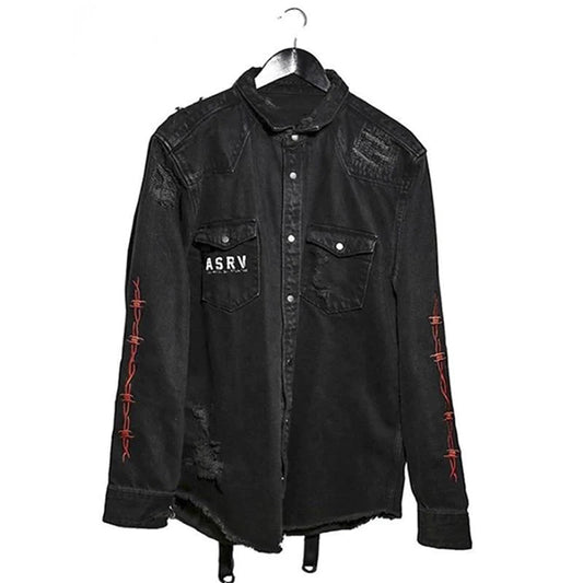 Red Skull Denim Jacket
