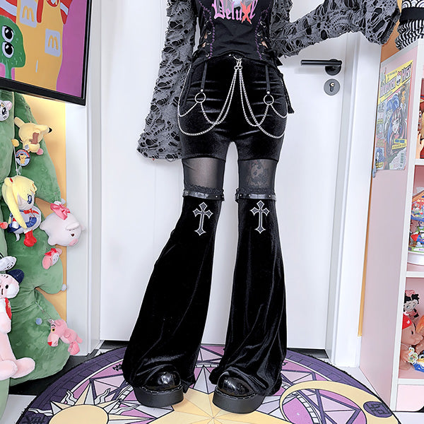 Faye Cross Flared Pants