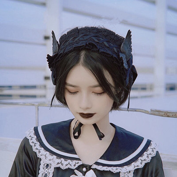 Black Wings Hair Band