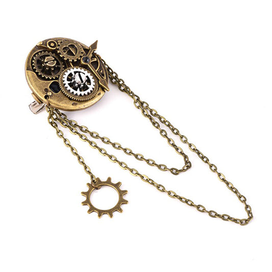 Percival Steampunk Brooch/Hair Pin