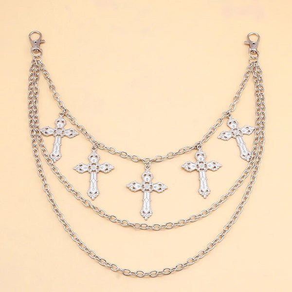 Cross-Pendant Waist Chain