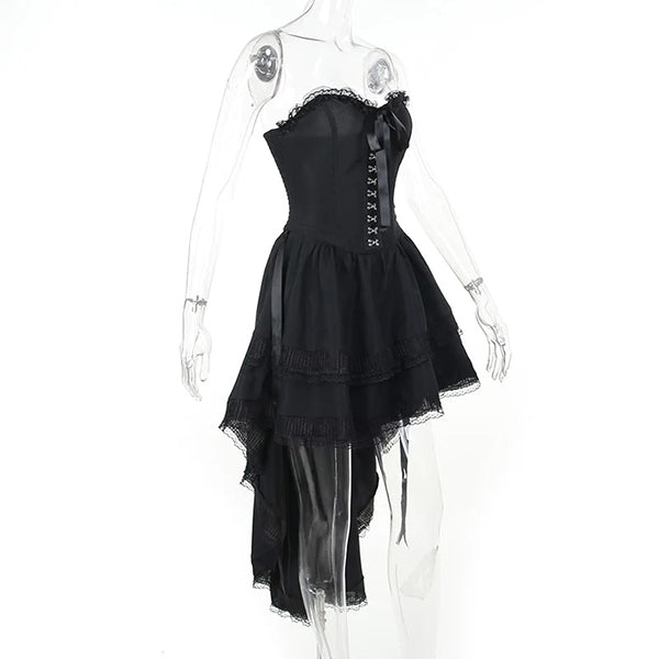 Michelle Corset Lace Trim Dress