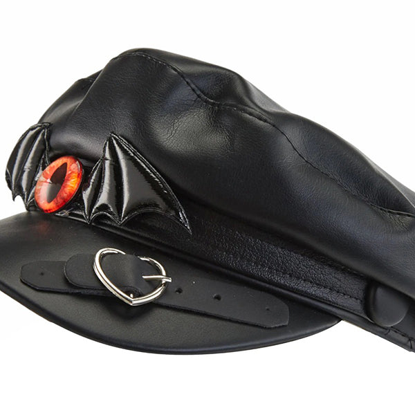 Red Eye Steampunk Newsboy Hat