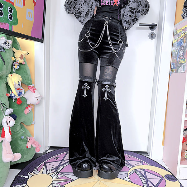 Faye Cross Flared Pants
