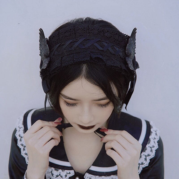 Black Wings Hair Band