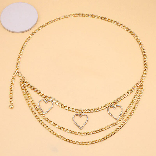Peach Heart Waist Chain
