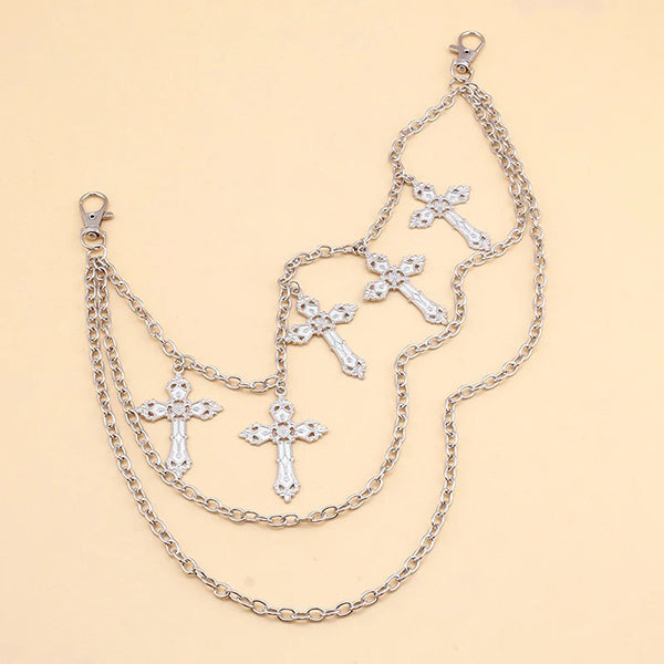 Cross-Pendant Waist Chain