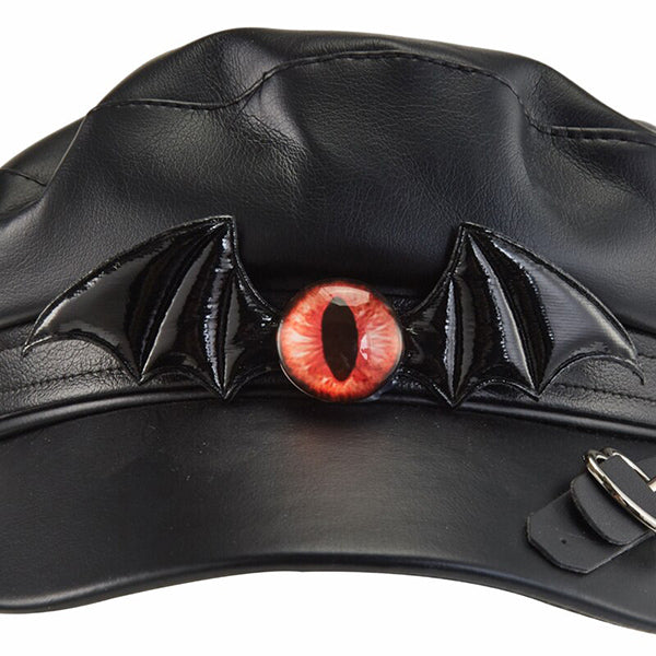 Red Eye Steampunk Newsboy Hat
