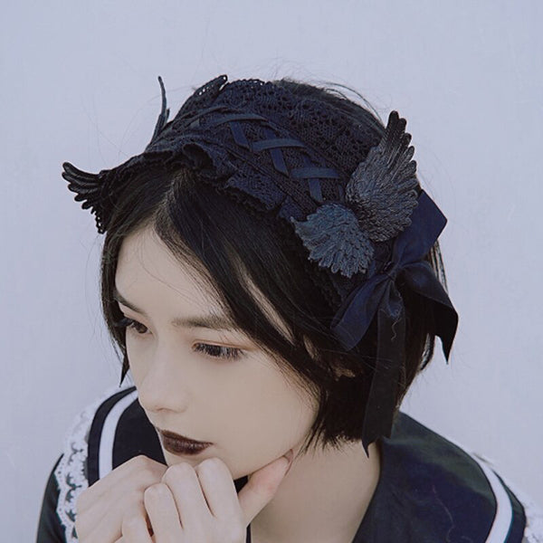 Black Wings Hair Band