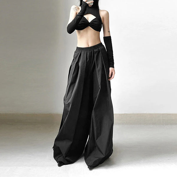Sea of Black Wide Leg Pants