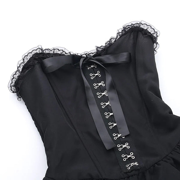 Michelle Corset Lace Trim Dress