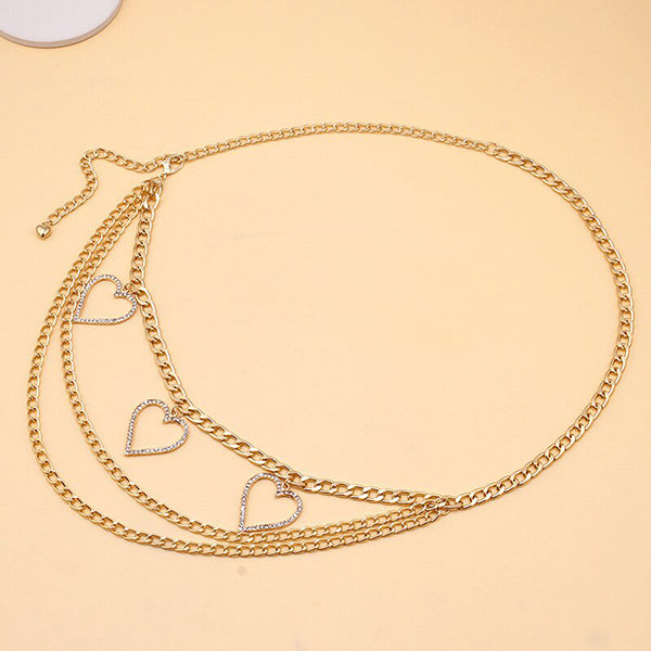 Peach Heart Waist Chain