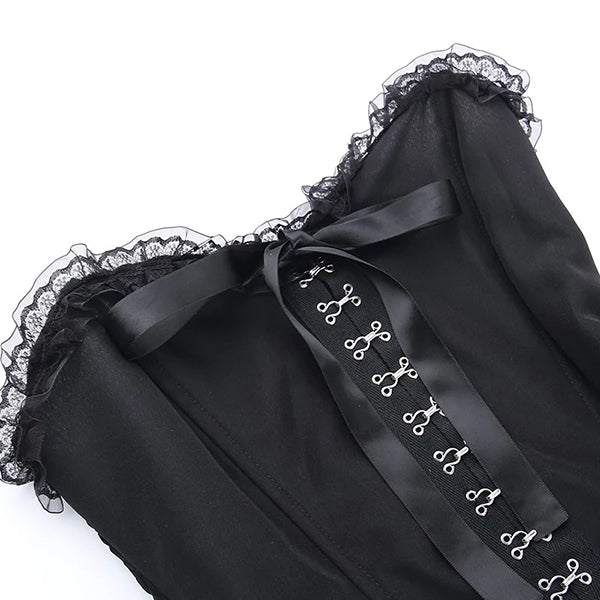 Michelle Corset Lace Trim Dress