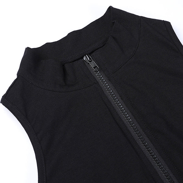 Cyberpunk Buckle Crop Top