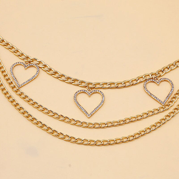 Peach Heart Waist Chain