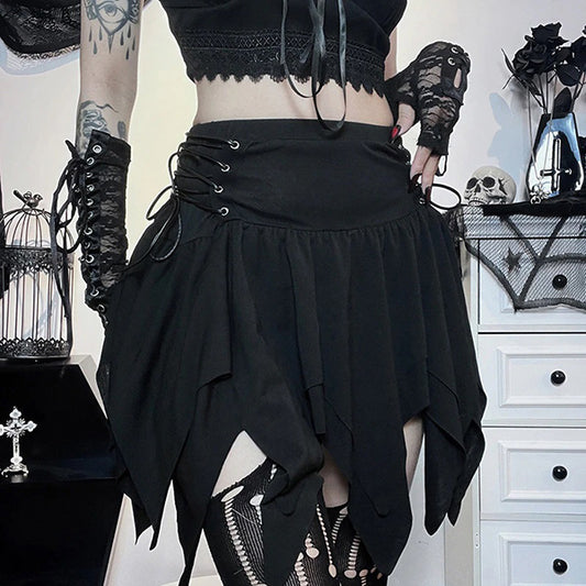 Olivia Irregular Hem Mini Skirt