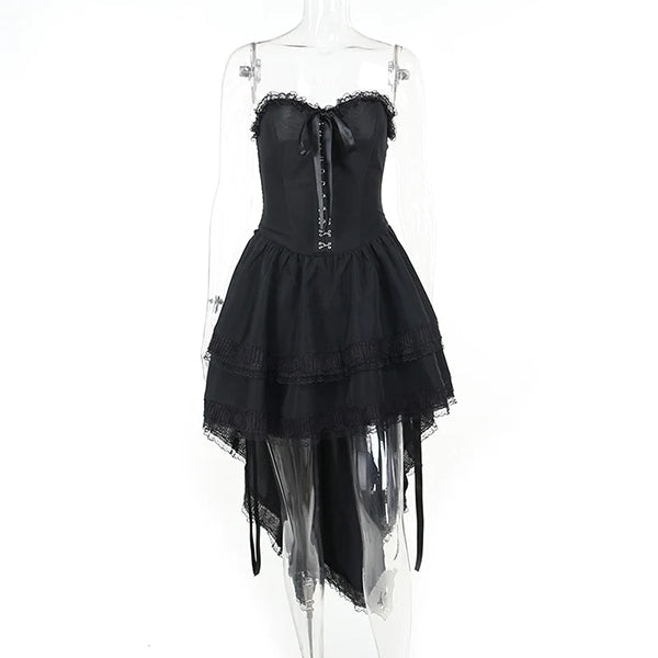 Michelle Corset Lace Trim Dress