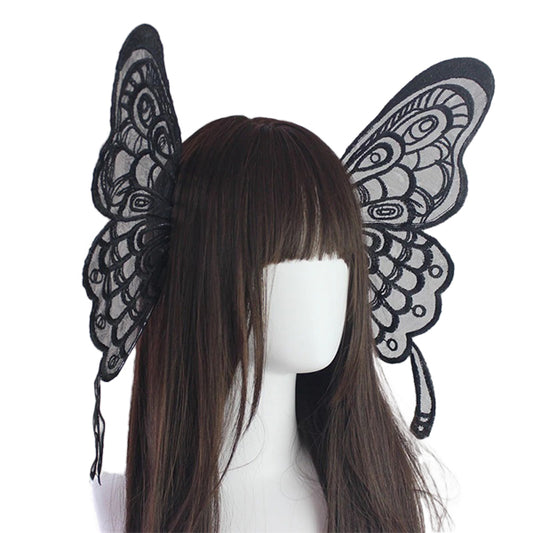 Gothic Butterfly Wings Headwear