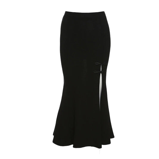 Killer Slit Trumpet Midi Skirt