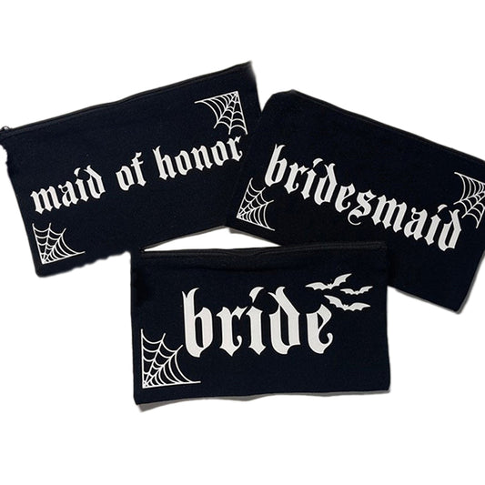 Dark Wedding Makeup Bag