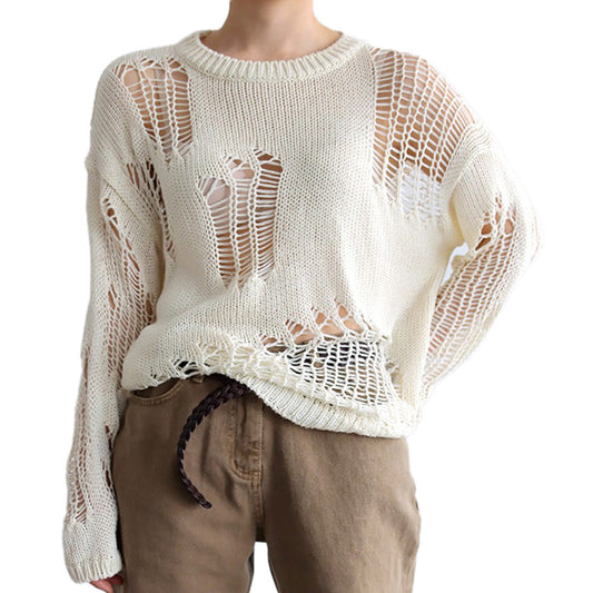 Good Karma Distressed Knit Sweater