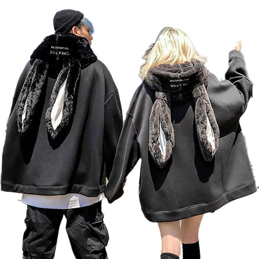Gothic Rabbit Couple Hoodie