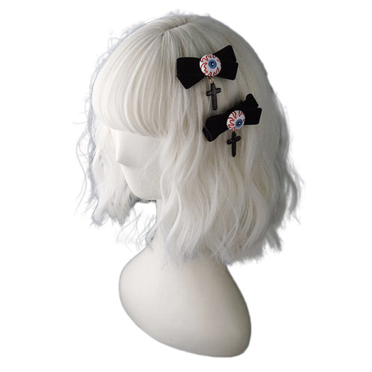 Goth Bowknot Hair Clips