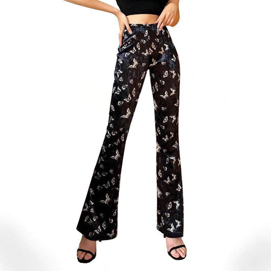 Fancy Butterfly Goth Pants