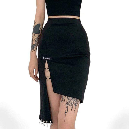 Morgana Black Pencil Skirt