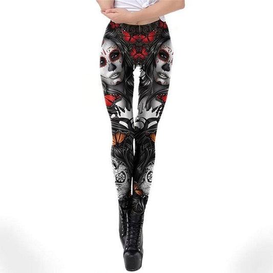 Skull Paradise Printed Leggings