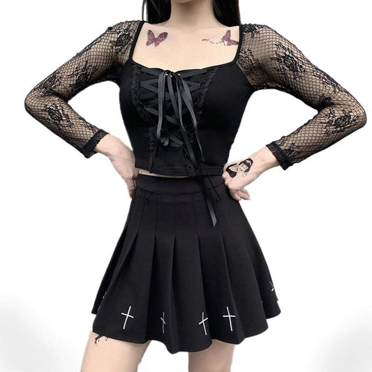 Gothic Lolita Tragic Crop Top
