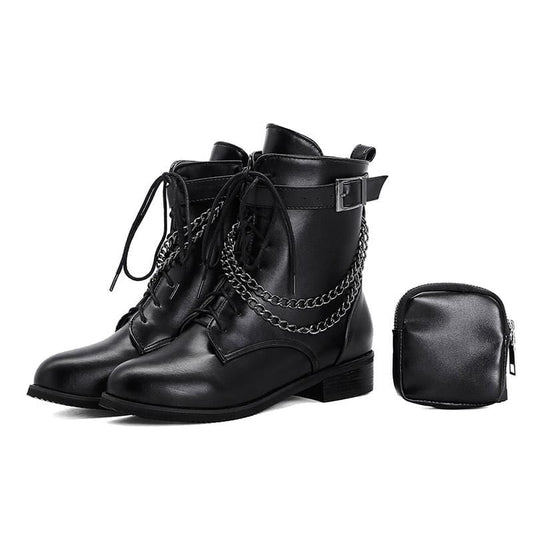 Gothic Chain Rider Boots