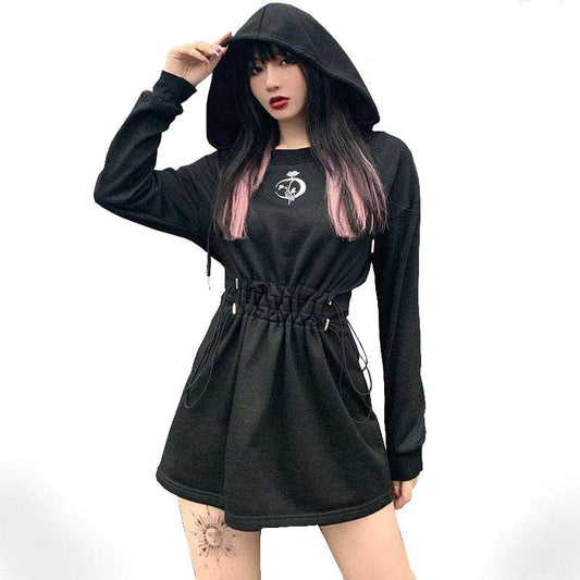 Lil Moon Flower Dress Hoodie