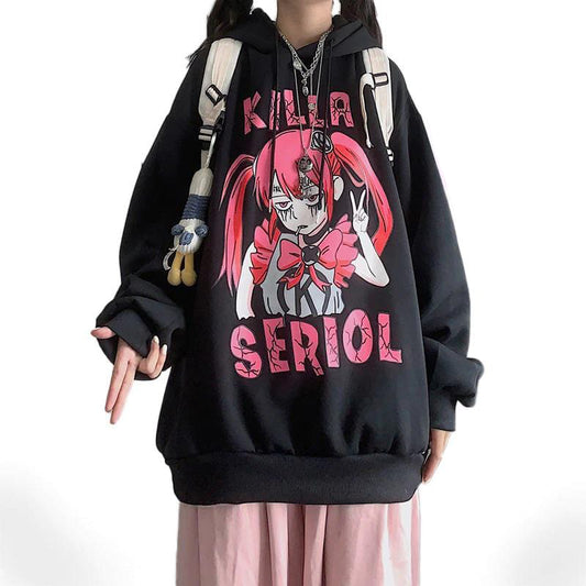 Serial Killer Kawaii Oversized Hoodie