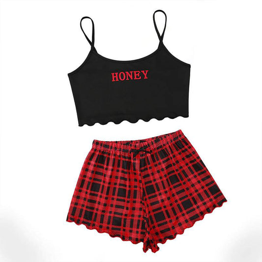 Honey Plaid Gothic Loungewear