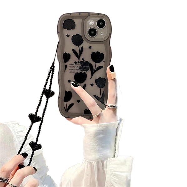 Black Tulip Phone Case